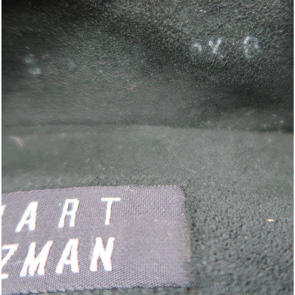 Stuart Weitzman Shoes Womens 8.5 Pump Classic Retro Leather Metallic Chunky Heel - Picture 13 of 13